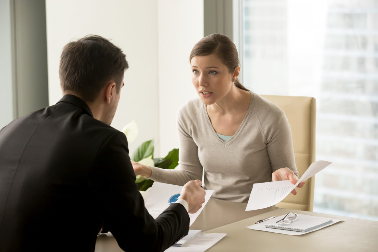 A therapist frustrated with her client.