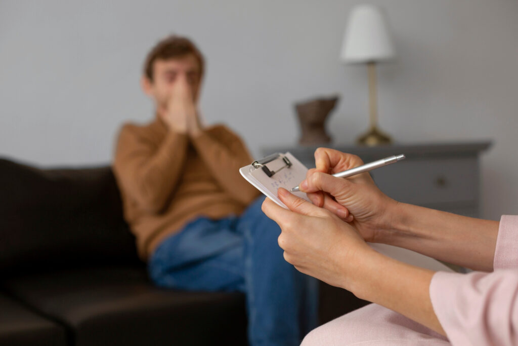 Man Undergoing Therapy