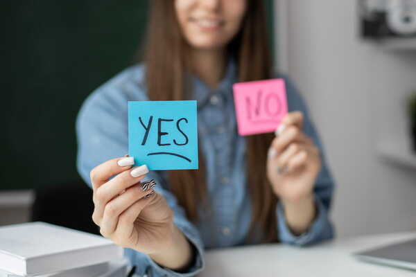Choosing between yes and no