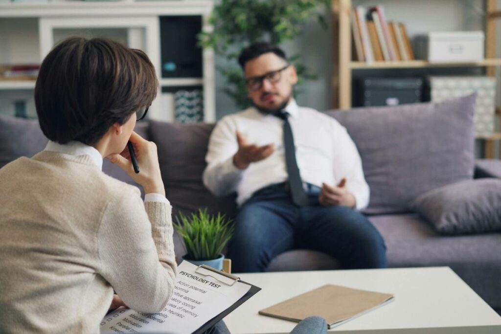 Forensic psychological evaluation session in progress