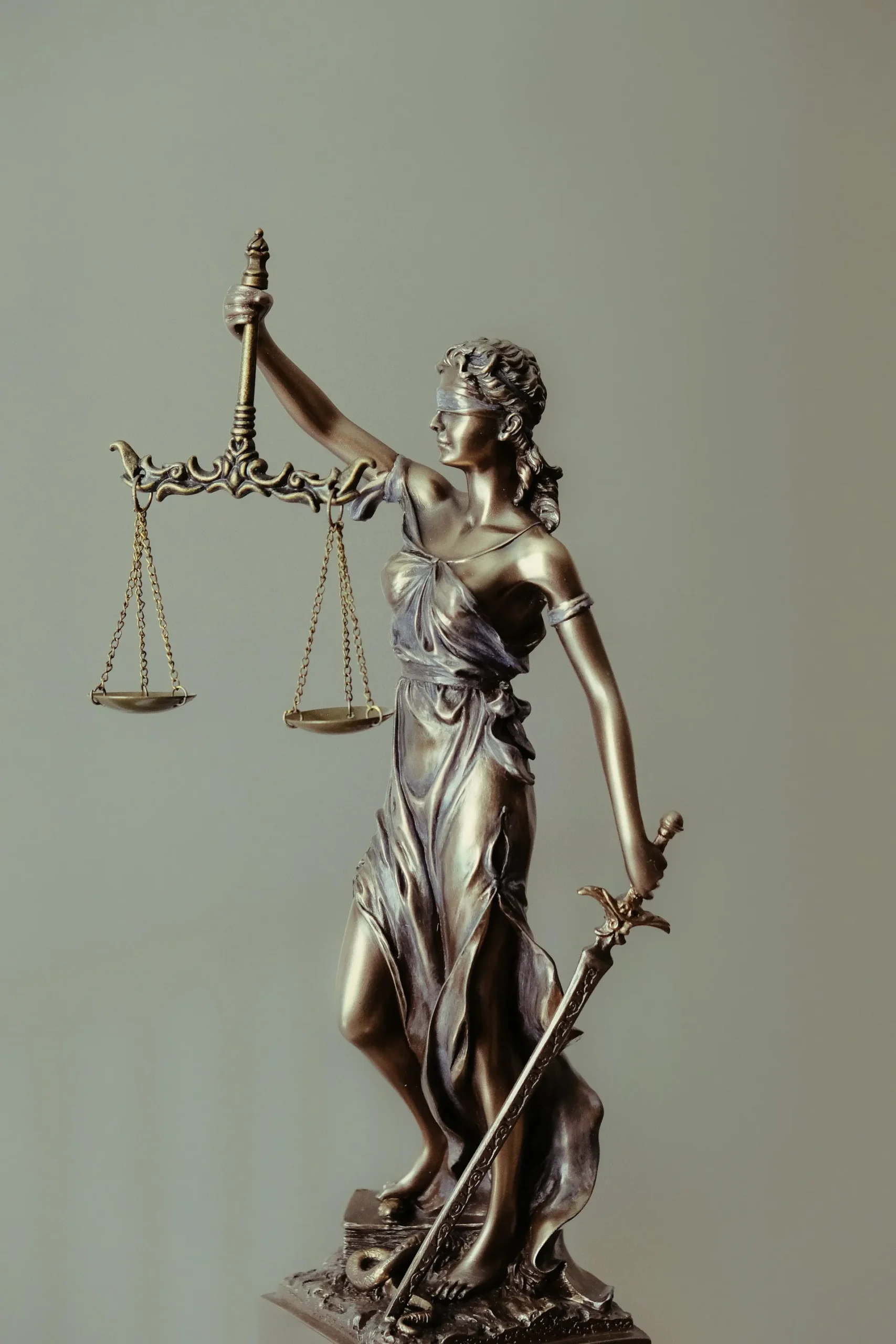 Lady justice holding a weighing scale