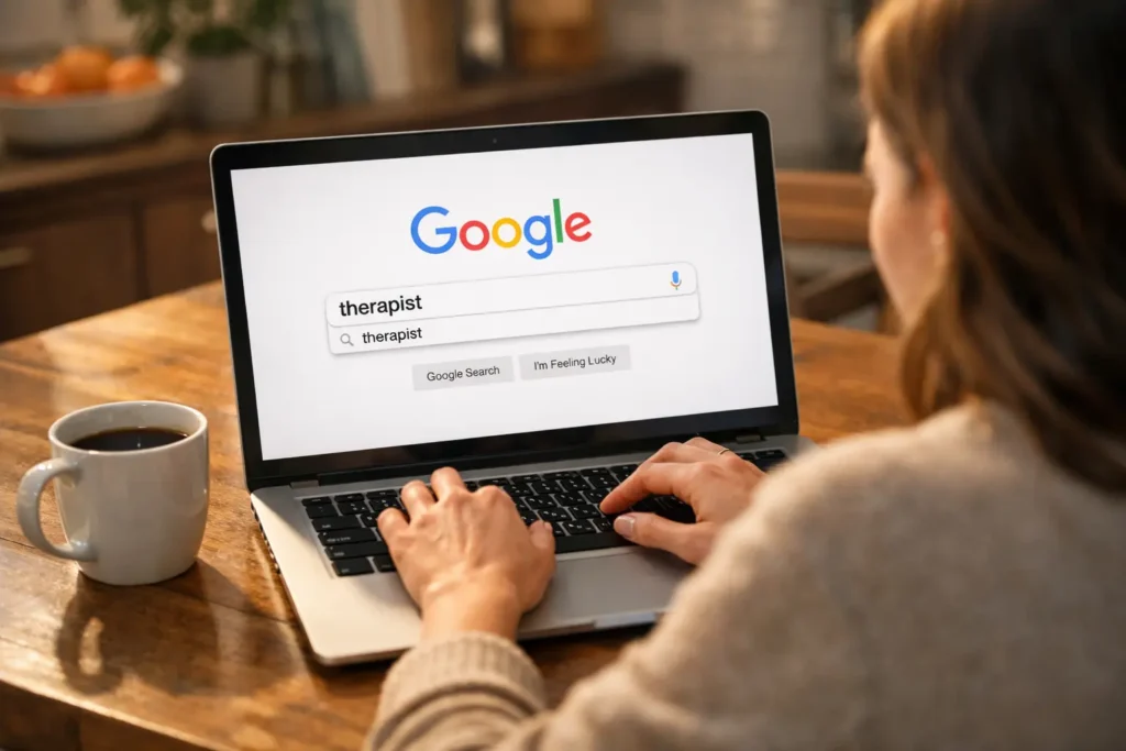 Parent searching for reunification therapist online
