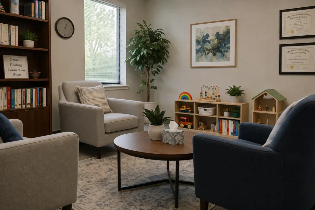 Child custody evaluation office setting