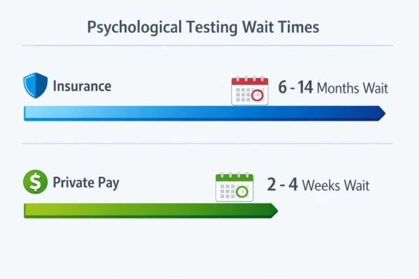 Wait times for private pay insurance