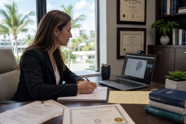 Florida forensic evaluator completing required annual training
