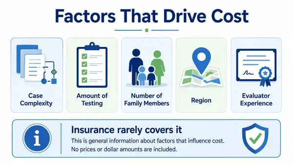 Factors that affect the cost of an immigration psychological evaluation