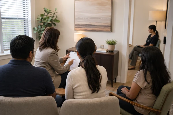 Psychologist explaining why a professional interpreter is required for an evaluation