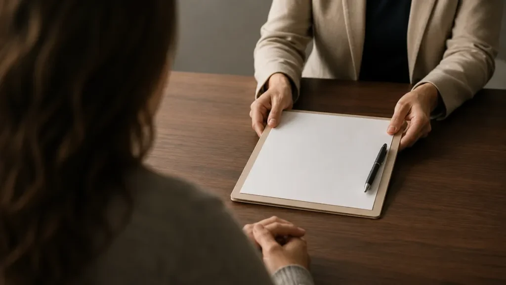 Informed consent form offered before a forensic evaluation
