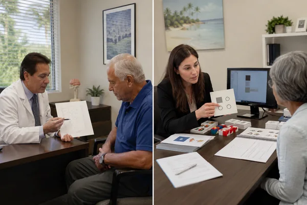 Comparison of a brief cognitive screen and a full neuropsychological evaluation for Parkinson's
