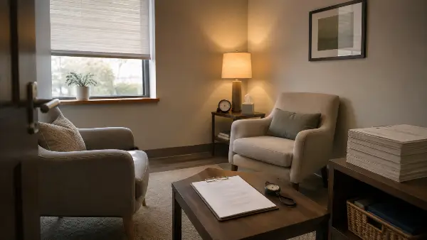 Private examination room used for forensic capacity evaluations