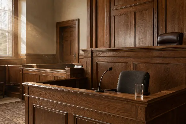 Empty witness stand where Florida testamentary capacity testimony is given