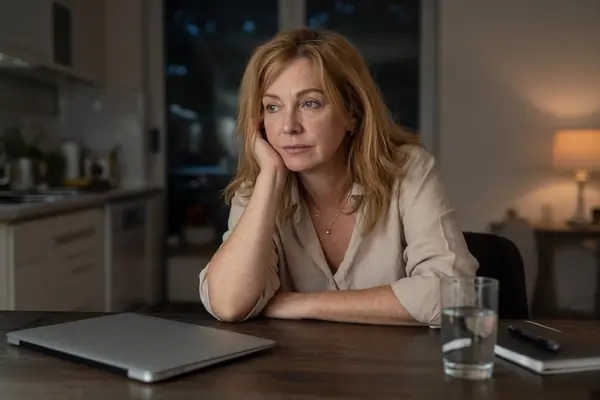 Exhausted professional experiencing workplace burnout