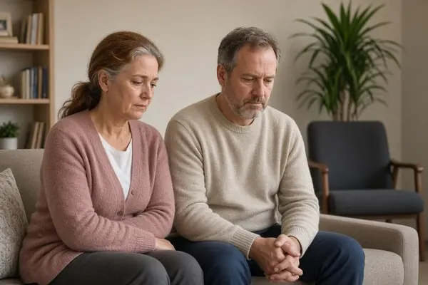Couple reflecting after relationship counseling