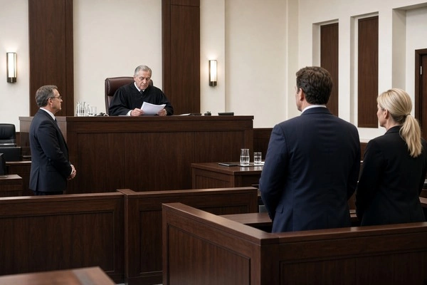 Judge reviewing a probation violation case in Florida