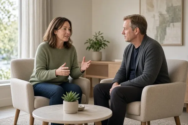 Individual therapy session before starting couples therapy