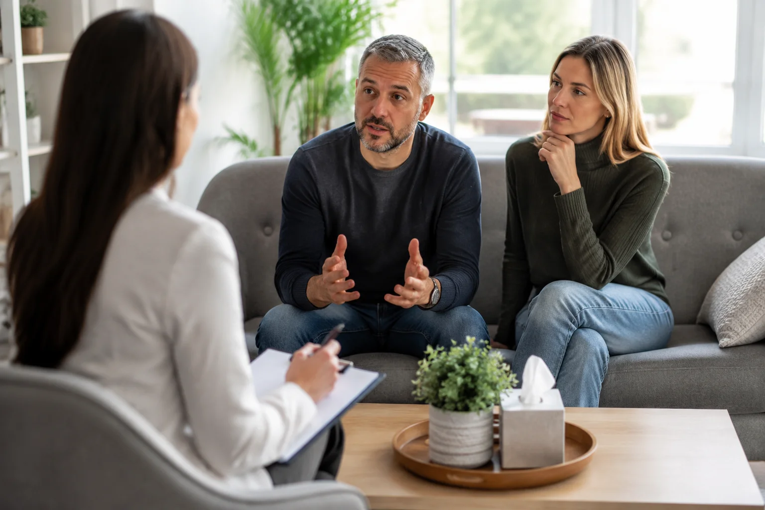Couples therapy session at FC PsychExperts in Jupiter, Palm Beach County